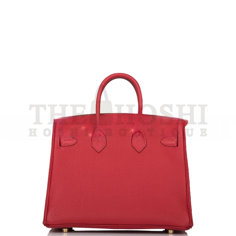 H**me5 BIRKIN 25 TOGO ROUGE CASAQUE GOLD HARDWARE (25*20*13cm) Master Quality